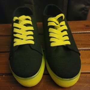 Rouge Black and Neon Sneakers
